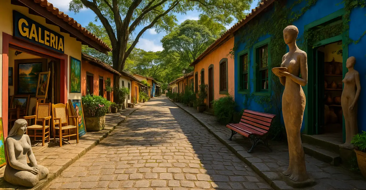 paraíso onde arte e natureza andam de mãos dadas